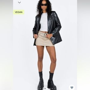 Morrison Faux Leather Blazer